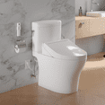 thumbnail image 3 of TOTO® WASHLET®+ Aquia IV® Cube Two-Piece Elongated Dual Flush 1.28 and 0.9 GPF Toilet with C5 Bidet Seat, Cotton White - MW4363084CEMFGN#01, 3 of 5