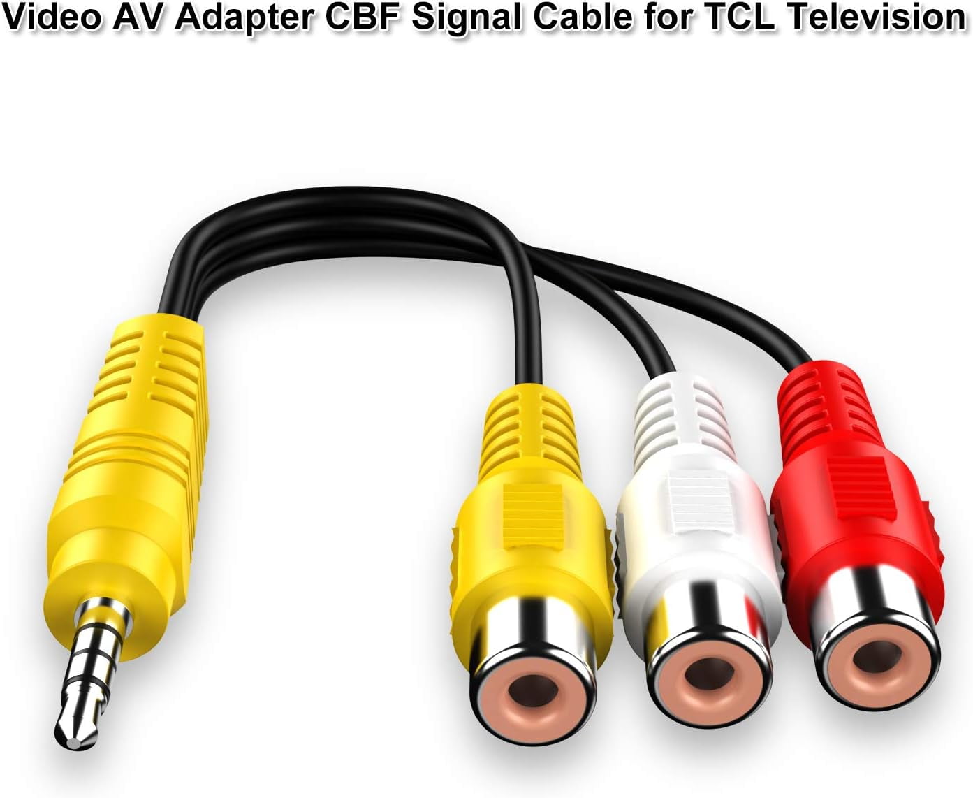 Replacement for TCL TV Video AV Component Adapter Cable,3.5mm to 3 RCA AV Input Adapter CBF Signal RCA Conversion Cable