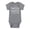 ATHLETIC HEATHER, variant on Instant Message - Hello World I'm New Here Baby Graphic One Piece