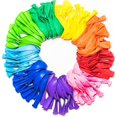 thumbnail image 1 of Globos Rainbow Set (100 Pack) 12 pulgadas, colores brillantes surtidos, hechos con látex multicolor fuerte, compatible con helio o uso de aire. Nacimiento para niños Afortunado Sencillez, 1 of 3