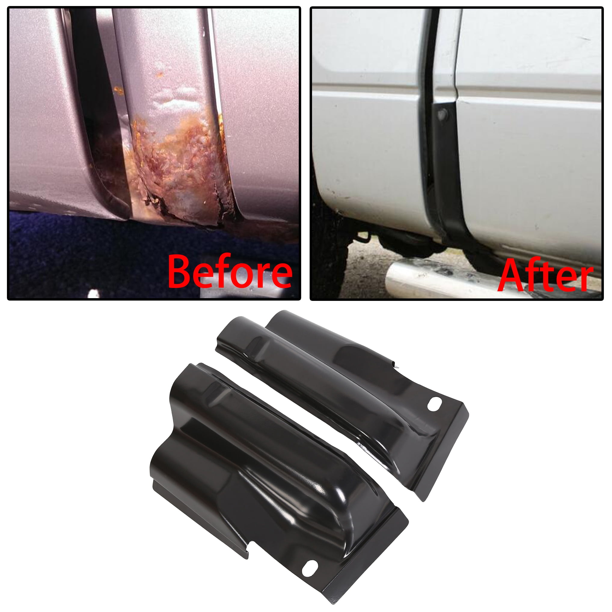 Kojem Cab Corners Pair Fit for 2009-2014 Ford F150 Crew Cab 2010 2011 2012 2013 Pickup Truck 2Pcs Rust Repair