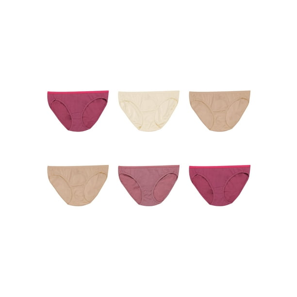 Hanes Hanes Women's Cool Comfort Cotton Bikini Panties, 6Pack