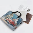 thumbnail image 5 of 16" Laptop Briefcase for Work Travel Laptop Shoulder Bag Carrying Handbag Laptop Case Christmas Snowman in A Red Truck, 5 of 8