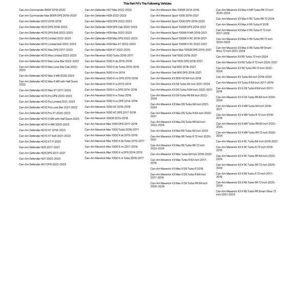 Tusk UHMW HD Bushing 4-Pack for Can-Am Maverick X3 Turbo R 64 Inch 2017-2019