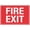 Warning Sign 4, variant on Fire Exit With Icon (Right Arrow) Sign 8"x12" Outdoor UV Printed Aluminum, Weatherproof Security For Home Or Business, Icon Right Fire Exit Marker