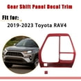 thumbnail image 6 of Red Interior Gear Shifter Panel Garnish Cover for 2019-2023 RAV4 Toyota, 6 of 6