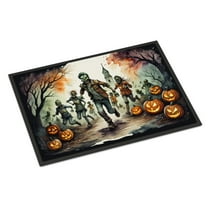 Carolines Treasures DAC2290JMAT 24 x 36 in. Unisex Zombies Spooky Halloween Indoor or Outdoor Mat