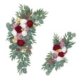 thumbnail image 1 of Boda Arco Flores Botín Puertas Delanteras Corona Para Decoración De Pared Fiesta En Casa SM SunniMix Flores de arco de boda, 1 of 7
