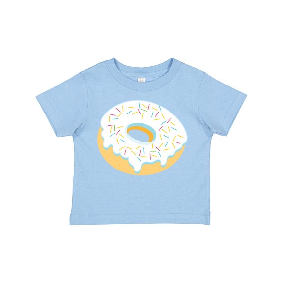 Inktastic White Donut with Sprinkles Boys or Girls Toddler T-Shirt