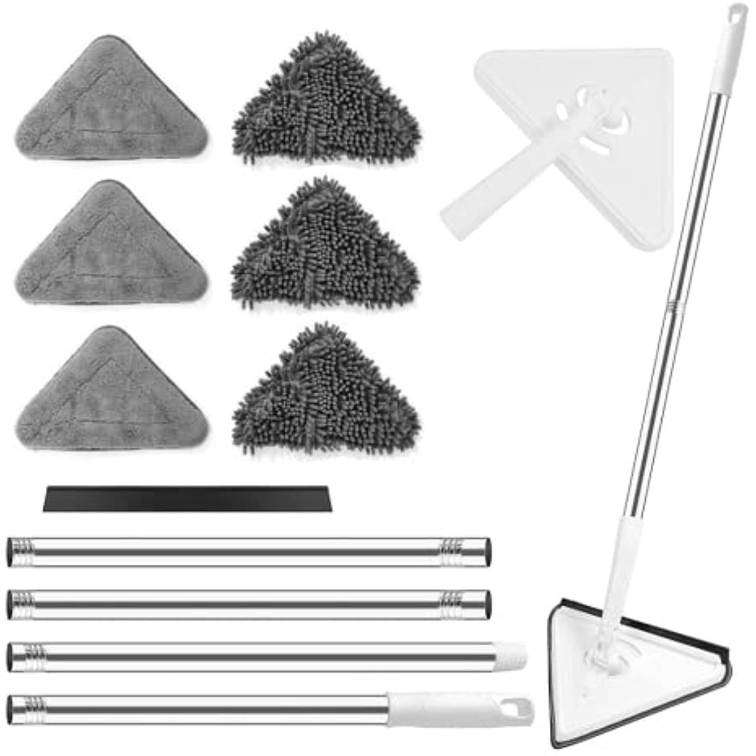 75 Inch Wall Cleaner With Long Handle, Baseboard Wall Cleaner Mop 360