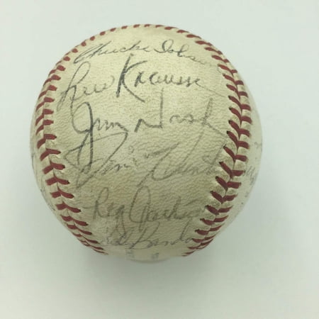 1968 Reggie Jackson Rookie Oakland Athletics A s Team Signed Baseball JSA COA