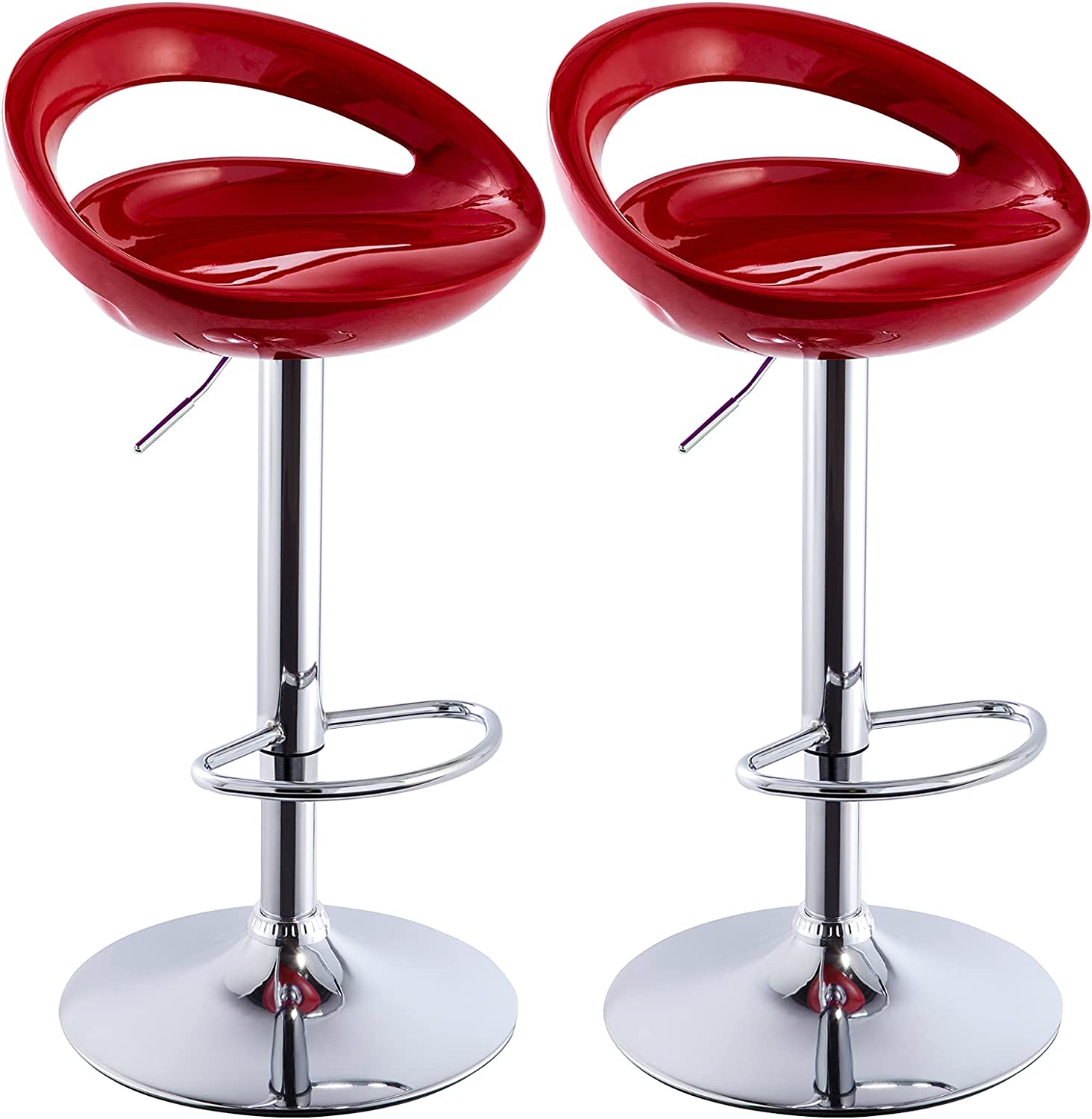 Duhome Modern Bar Stools Set of 2, Adjustable Swivel Barstools Bar