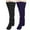 Black+Purple, variant on Xfvqtps Womens 2 Pairs High Fuzzy Socks Over Knee Thigh High Leg Warmers Socks Solid Color Home Sleeping Plush Slipper Gray+Dark Gray