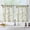 *Green on Beige, variant on Farmhouse Rustic Linen Kitchen Curtains 36 Inch Length Rod Pocket Set of 2 Sage Green on Beige