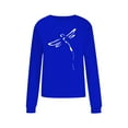 thumbnail image 3 of Zunfeo Sweatshirts for Women Loose Cozy Crewneck Sweatshirts Fall Winter Warm Fleece Tops Blue 8, 3 of 6