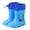 Light Blue, variant on Otqutp Boys Girls Dinosaur Rainboots Easy-On Lightweight Waterproof Rubber Boots Adjustable Outdoor Playing Rain Boots