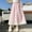 Pink, variant on Aueoeo Women's Checkered Long Skirts Flowy High Waist A Line Maxi Skirts Summer Hem Lace Skirts
