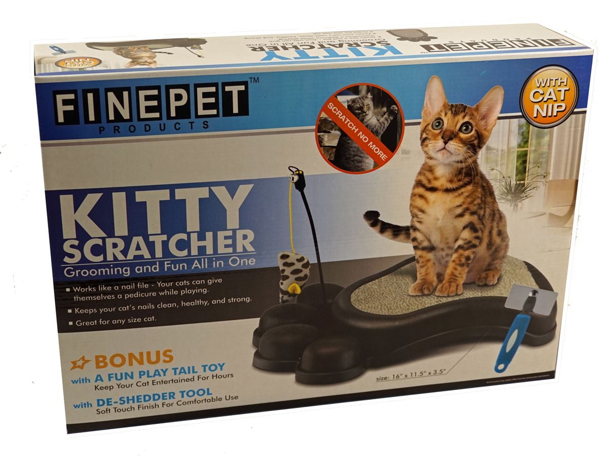 Kitty Scratcher Pad Grooming and Fun all in One With Cat nip & Fun