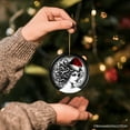 thumbnail image 4 of Bewitching Medusa with Santa Hat Ornament, Alluring Christmas Decoration for Halloween Tree Keepsake, 4 of 7