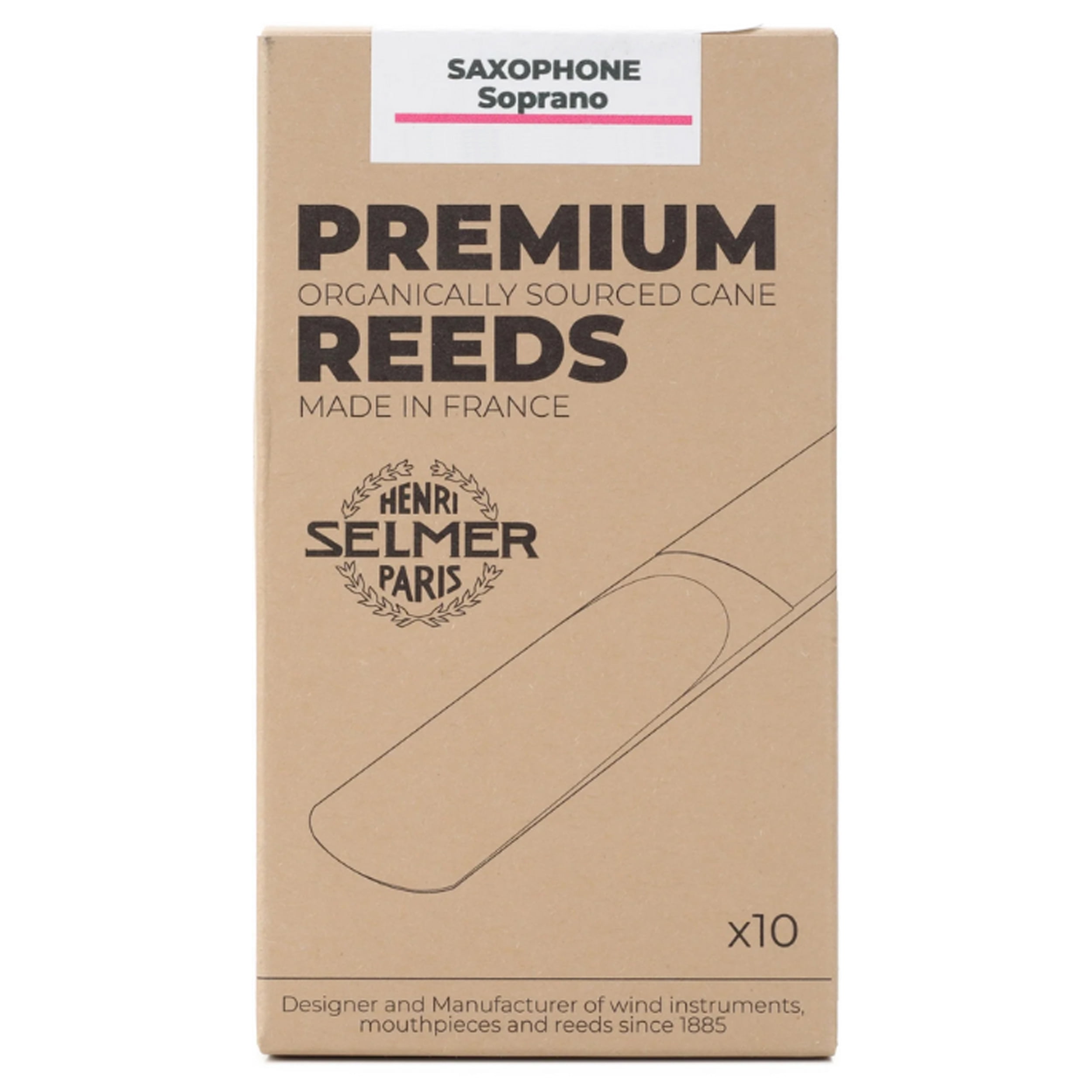 Selmer Paris Soprano Saxophone Reed Box of 10 Size 3