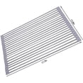 thumbnail image 3 of WWS-Roll up Dish Drying Rack Over The Sink Drying Rack Silicone kitchenware Folding draining Dish Rack SUS304 Stainless Steel 17.7inx13.75in (Grey), 3 of 4
