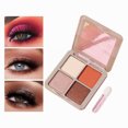 thumbnail image 1 of Eyeshadow Color Super Fire 4 Color Eye Shadow Plate Flash Powder Pearl Waterproof Flash Beads Small Plate Portable Sponge Eye Shadow Brush, Eyeshadow for Women, 1 of 7