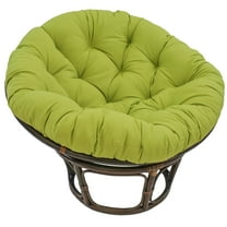 44-inch Solid Twill Papasan Cushion (Fits 42-inch Papasan Frame)-Color:Mojito Lime