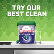 Cascade Platinum ActionPacs Dishwasher Detergent, Lemon Scent, 48 Count