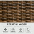 thumbnail image 4 of Outsunny Wicker Furniture Set w/ 360° Swivel Rocking Chairs, Gray, 4 of 10