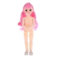 thumbnail image 3 of Muñeca BJD articulada de 11'' y 20 pulgadas, 1/6, cuerpo de plástico, pelo largo y zapatos incluidos. Cola de caballo rizada rosa, 3 of 9