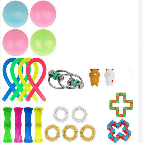 xiaxaixu Colorful Plastic Pop Tube, DIY Stretched Plastic Pop Sensory Toy