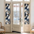 thumbnail image 2 of Navy Blue Marble Window Privacy Film, Gold Modern Art Static Cling UV Sun Blocking Heat Control Window Tint Day and Night, Non-Adhesive Reusable One Way Windows Privacy Cover 17.7''x78.7'', 2 of 7