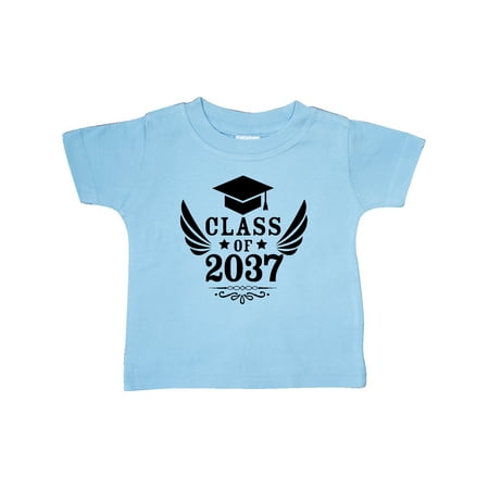 

Inktastic Class of 2037 with Graduation Cap and Wings Gift Baby Boy or Baby Girl T-Shirt