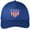 Royal Blue, variant on Adult Patriotic Waving US Flag Patch Americana USA Flag Twill Hat Cap - Red