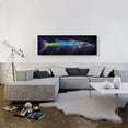 thumbnail image 2 of ARTCANVAS Barracuda Fish Fishing Canvas Art Print - Size: 48" x 16" (1.50" Deep), 2 of 9