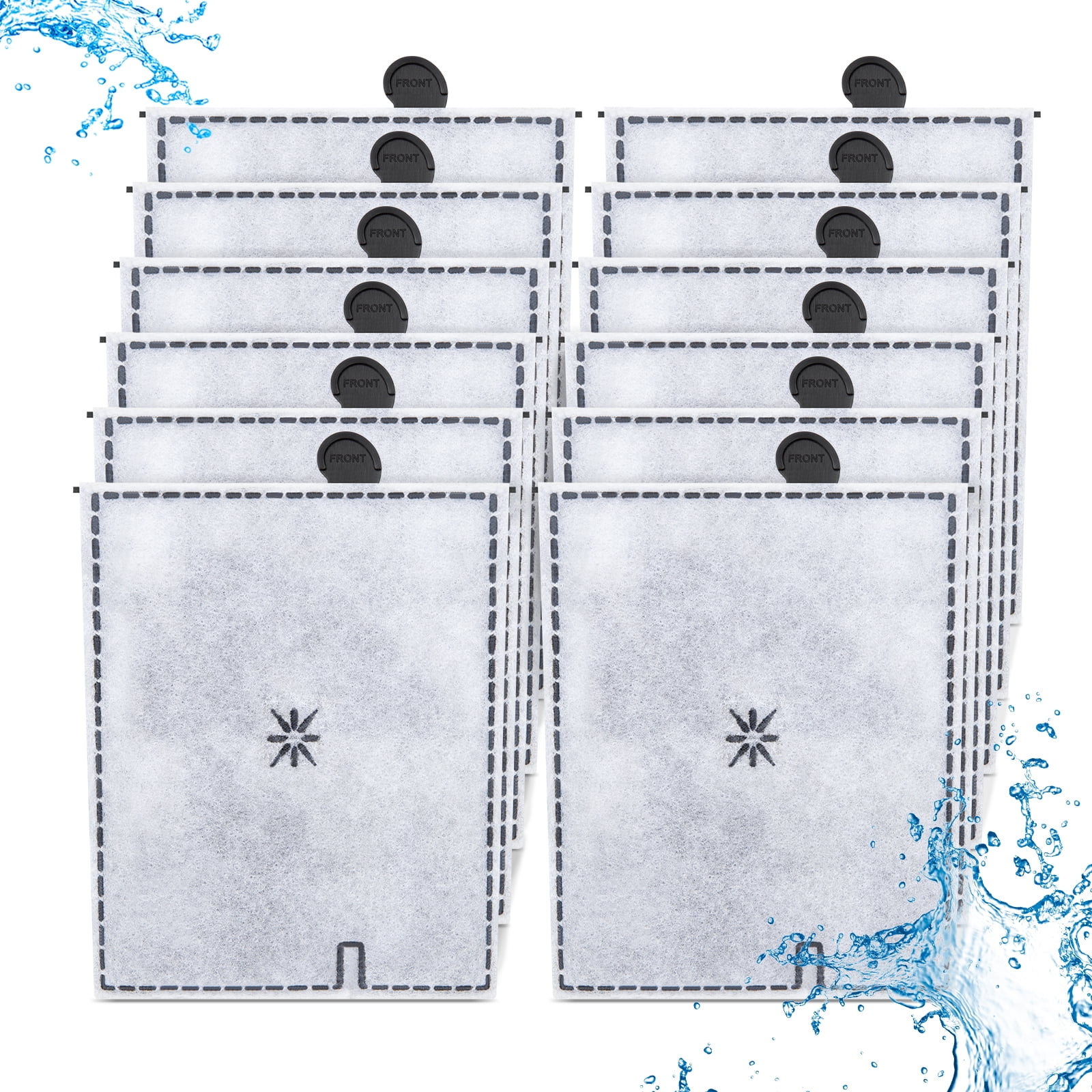 Tawatiler 12 Packs Large Filter Cartridges for Aqueon QuietFlow Power