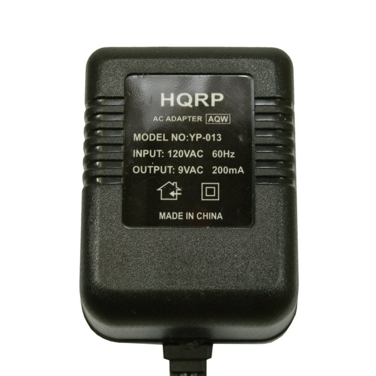 HQRP 9V Charger Compatible with Black & Decker 9099KC 9099KCB 9099KCB-VA  BDC752 BDC752K FS9099 Type 1 7.2V Cordless Drill AC Adapter Power Supply