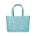 thumbnail image 3 of Time and Tru Women's Waterproof EVA Beach Tote Bag, Dark Teal, 3 of 5