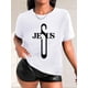 thumbnail image 1 of Women's Casual Fashion Round Neck Short Sleeve T-Shirt with Letter Print, Comfortable And Stylish, 1 of 7