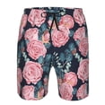 thumbnail image 3 of Fotbe Rose Flowers Trajes de Baño Estampados para Hombre, Shorts de Verano de Secado Rápido, Ropa de Playa, Bañadores-Medium, 3 of 6