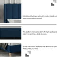 thumbnail image 5 of AUFANK Full Bed Frame Upholstered Platform with Wooden Slats, Noise-Free, Blue, 5 of 6