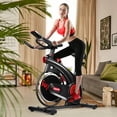 superfit indoor cycling stationary bike silent belt drive adjustable resistance