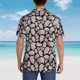 thumbnail image 4 of Fotbe Hand Drawn Pig Camisa Hawaiana para Hombre Unisex – Camisa Casual de Verano con Botones de Manga Corta de Algodón y Lino,Medium, 4 of 7