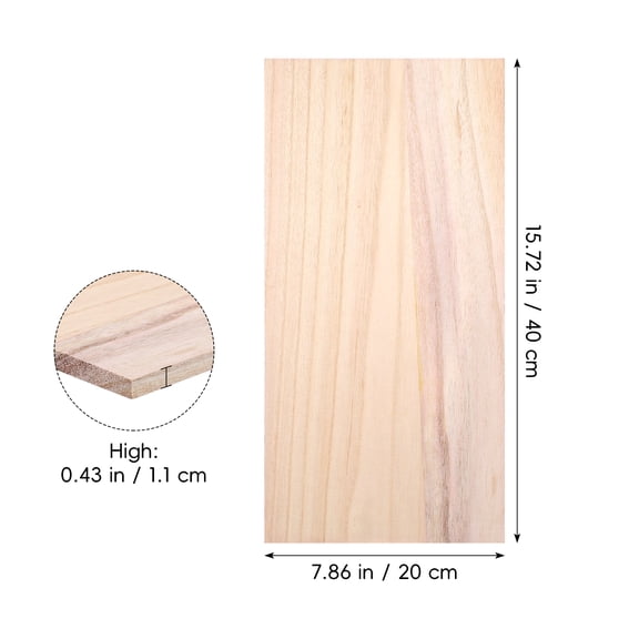 Wood Desktop Board Plank Furniture Unfinished Wood Craft Plywood Sturdy Wood Board
