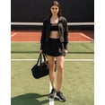 thumbnail image 4 of FITOP Women's High Waisted Running Shorts—Comfy Liner for Workout Athletic Gym Track Quick Dry,Black,Size S, 4 of 6