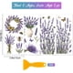 thumbnail image 2 of 4 láminas de transferencia para muebles con flores de lavanda, 15 x 30 cm (6 x 12 pulgadas), mariposa y abeja. Adhesivo UV autoadhesivo para decoración de paredes., 2 of 9