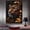 Brown, variant on Mudket Golden Autumn Leopard Canvas Wall Art, Leopard Print Trendy Wall Decor Framed Ready to Hang for Living Room Office - 12"L x 8"W
