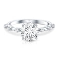 thumbnail image 4 of Rosec Jewels IGI Certified Lab Grown Diamond Engagement Ring for Women (2 Carat, E-VS1 Quality) - with Jewelry Box, 10K White Gold, US 4.00, 4 of 9