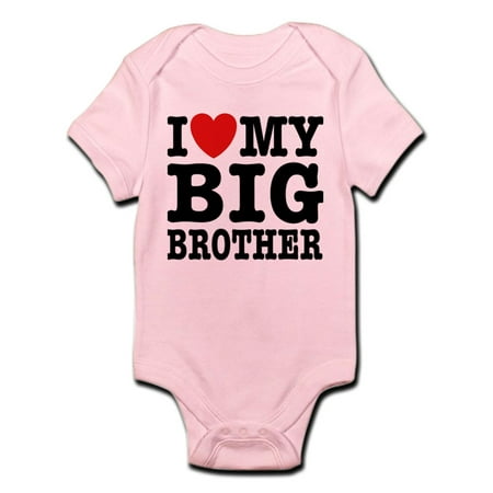 

CafePress - I Love My Big Brother Infant Bodysuit - Baby Light Bodysuit