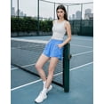 thumbnail image 5 of FITOP Women's High Waisted Running Shorts—Comfy Liner for Workout Athletic Gym Track Quick Dry,Blue,Size XL, 5 of 8